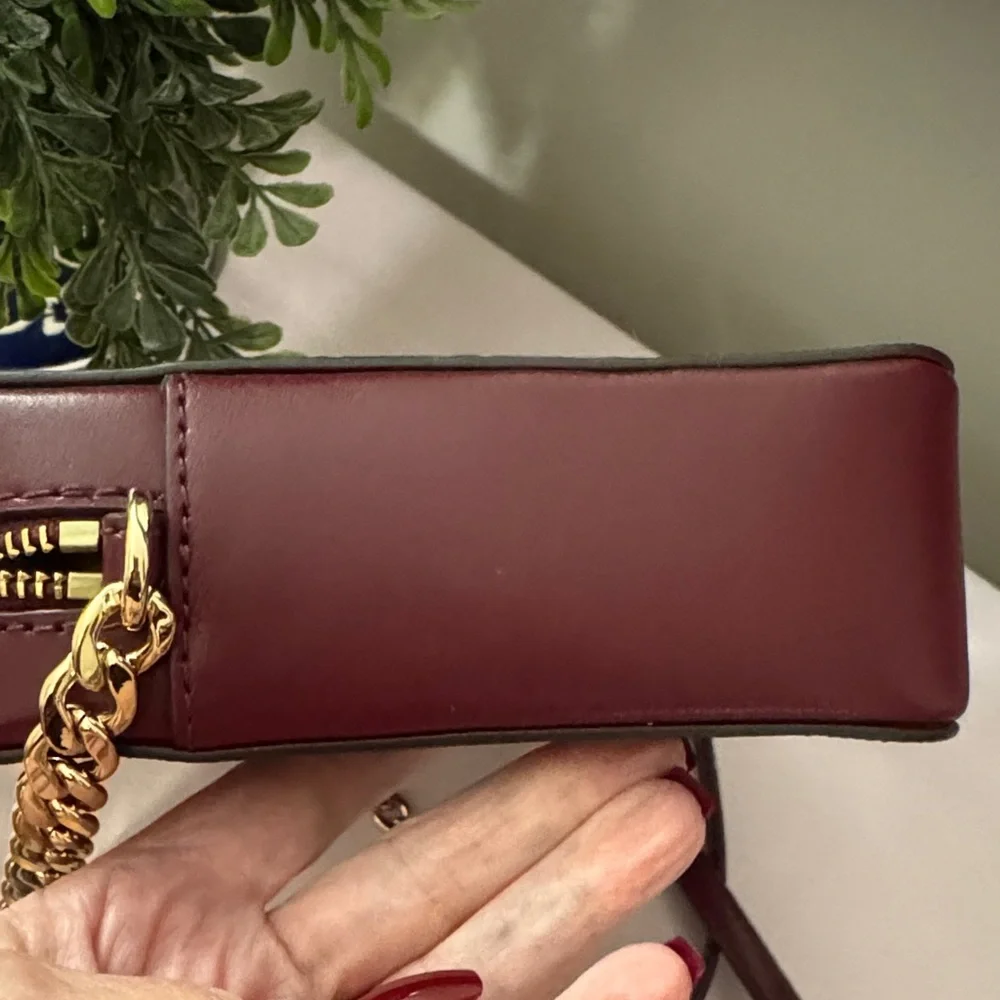 Michael Kors Patchwork Burgundy Crossbody Bag - Picture 7 of 13